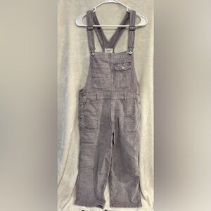 American Eagle Outfitters Gray Women Corduroy Overalls